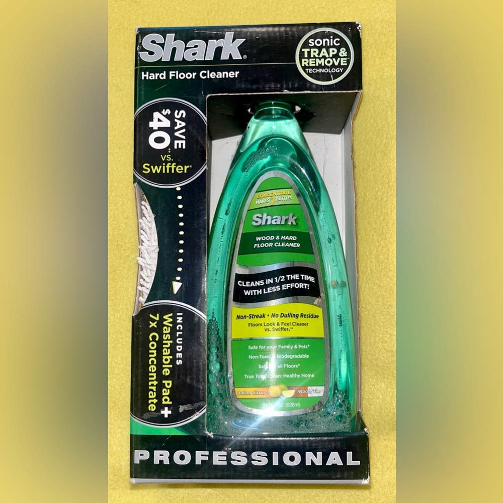 Shark Wood/Hard Floor Cleaner Italian Citrus Sonic Duo Tile Concentrate 28oz NEW